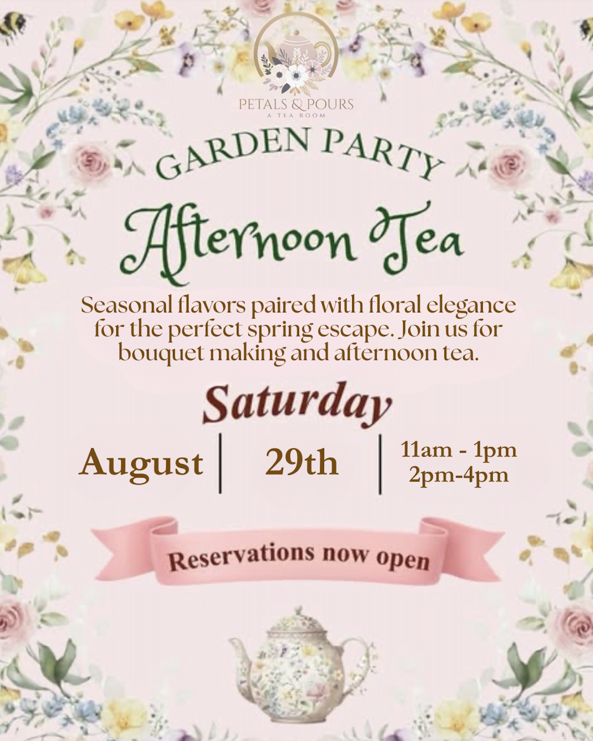 Garden Party Afternoon Tea