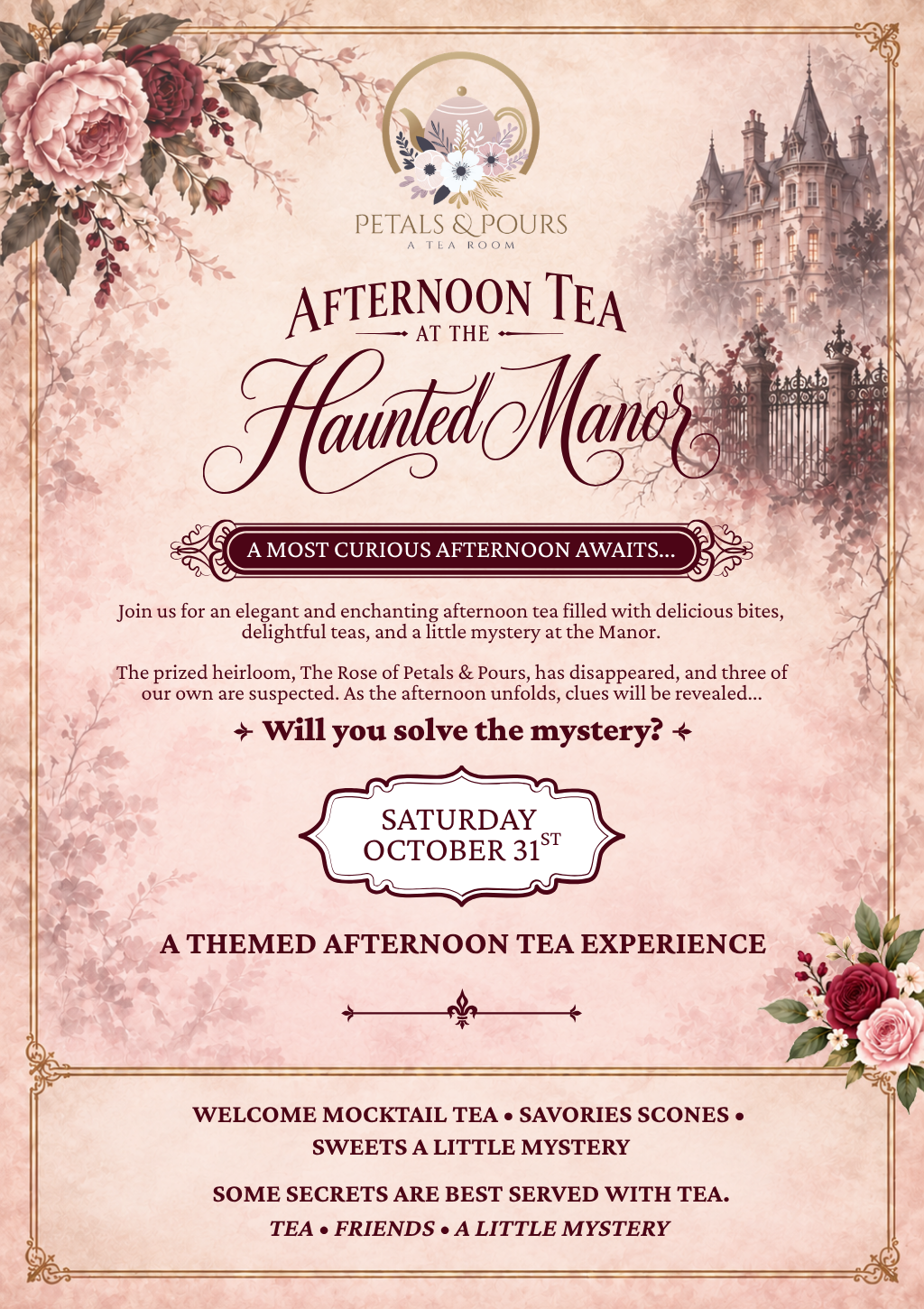Afternoon Tea at The Haunted Manor