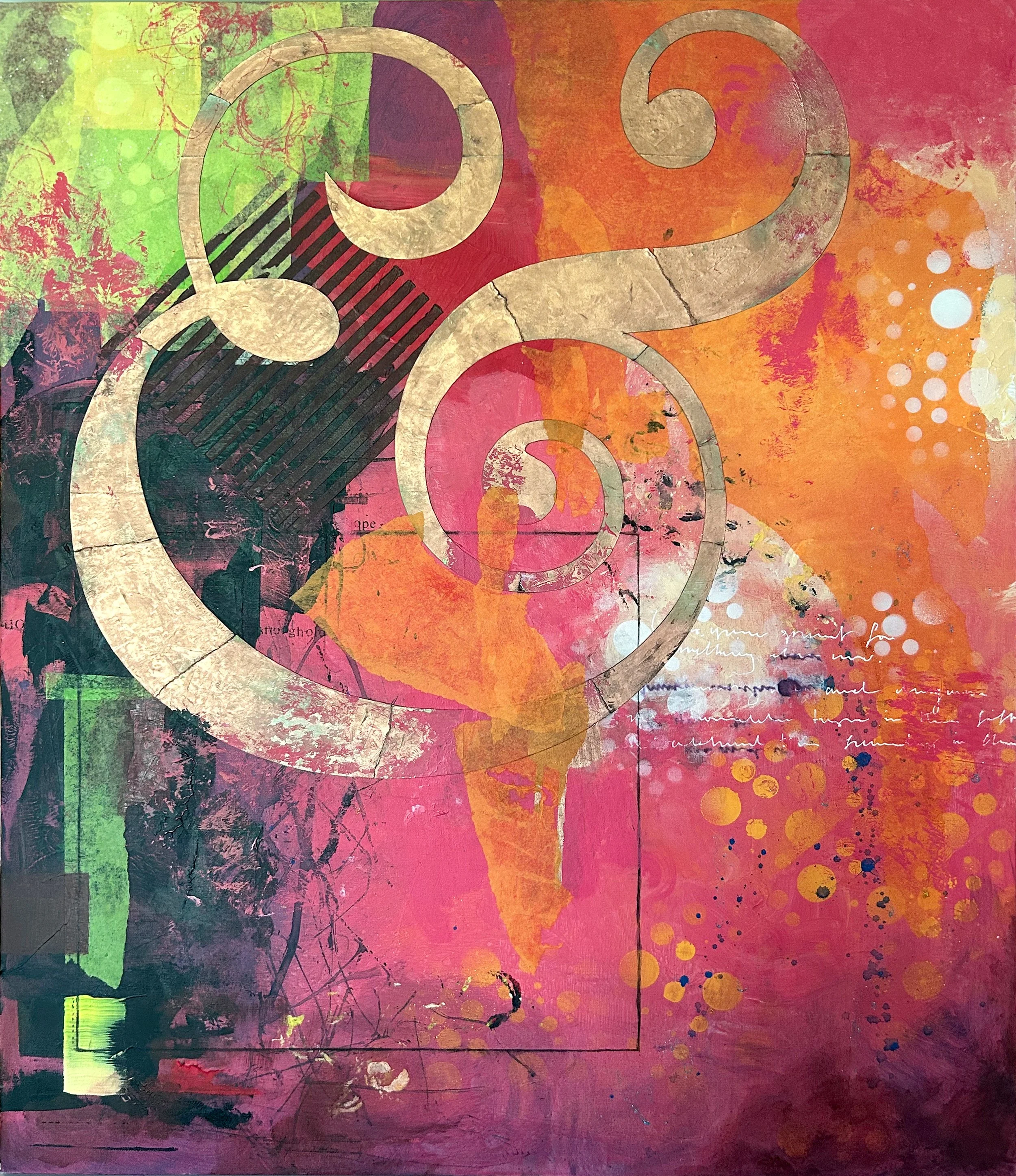 Mixed media and collage piece