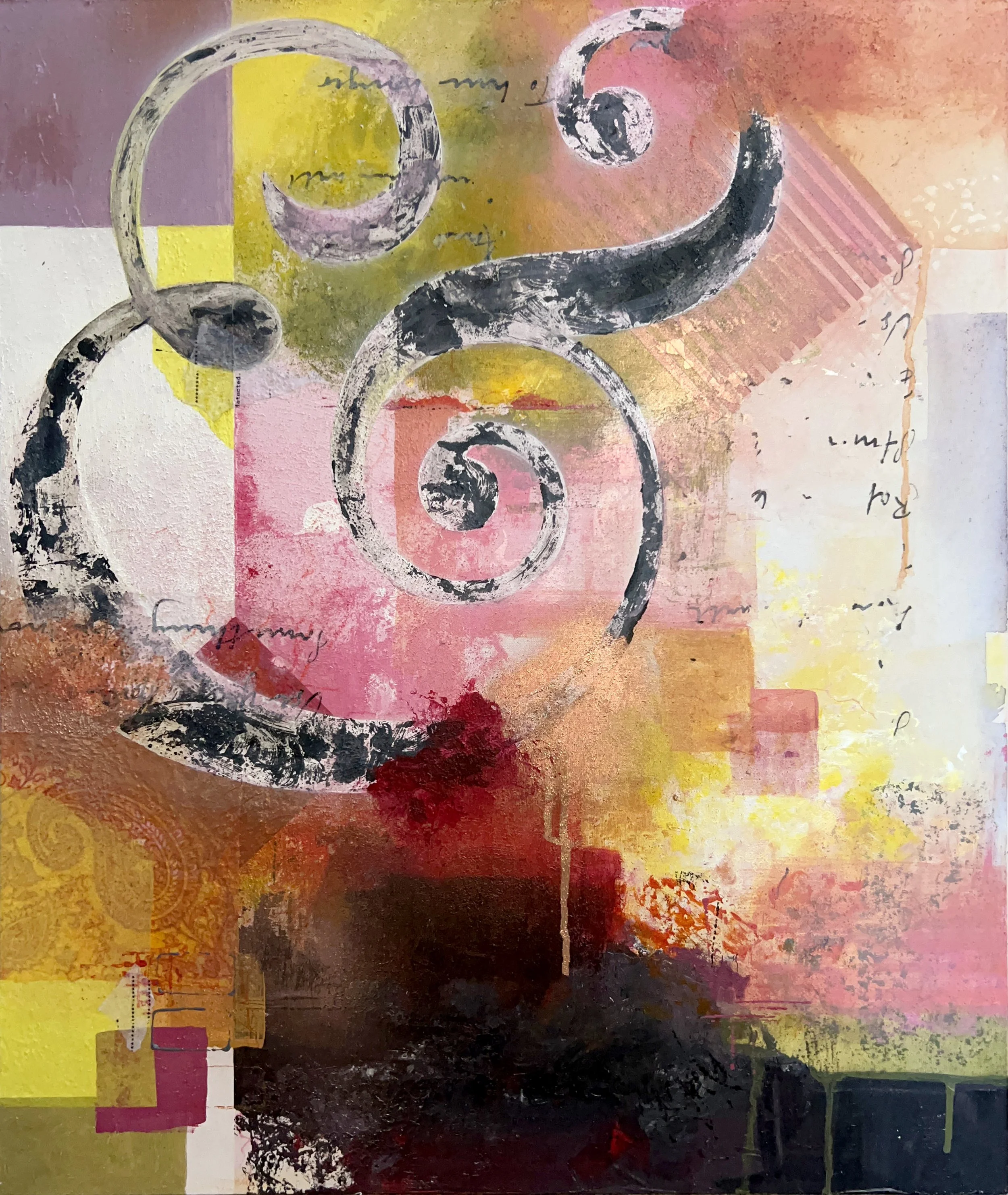 Mixed media collage piece