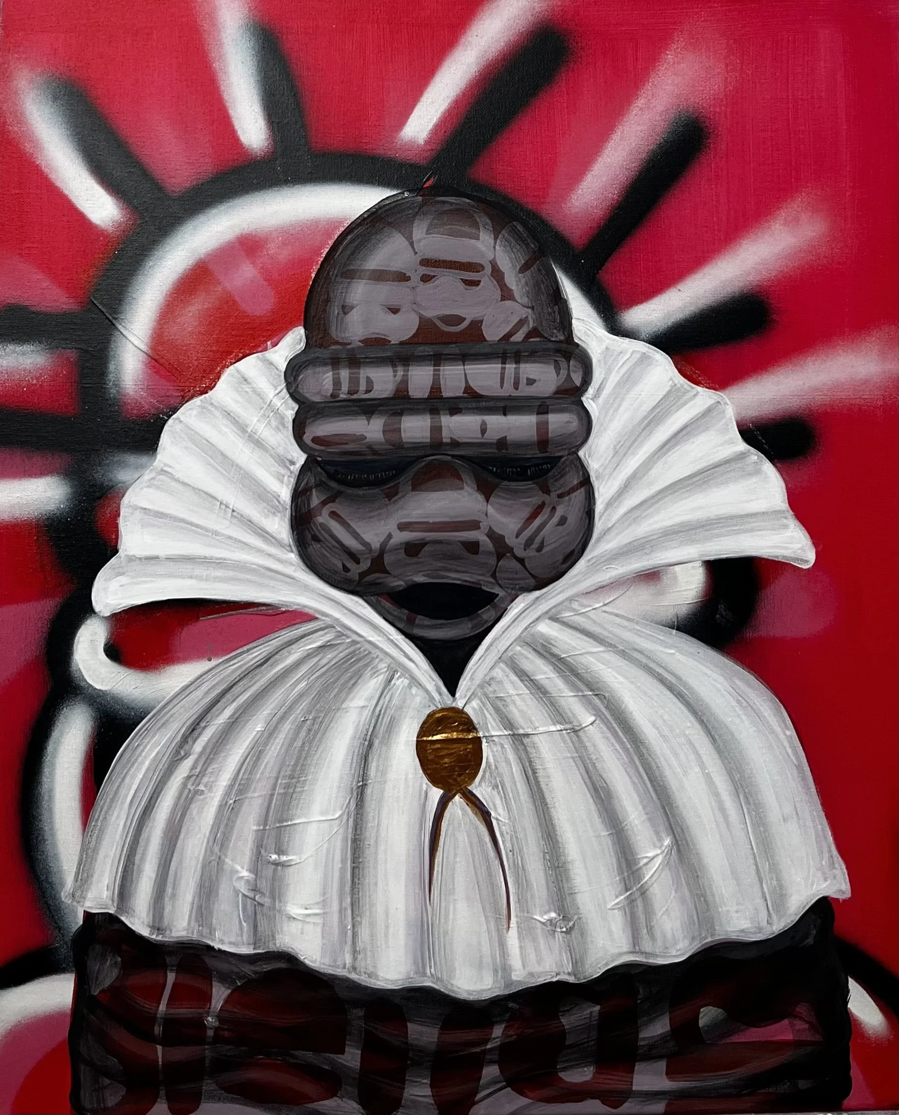 "TWINS 3" - 65 X 50 cm
bombe à l’acrylique sur toile.