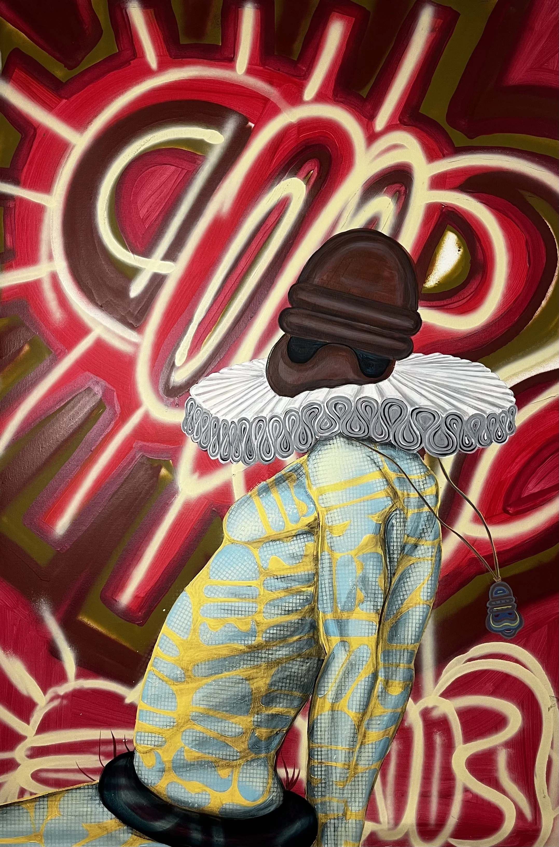 "MOUVEMENT" - 80 X 120 cm
bombe à l’acrylique sur toile.