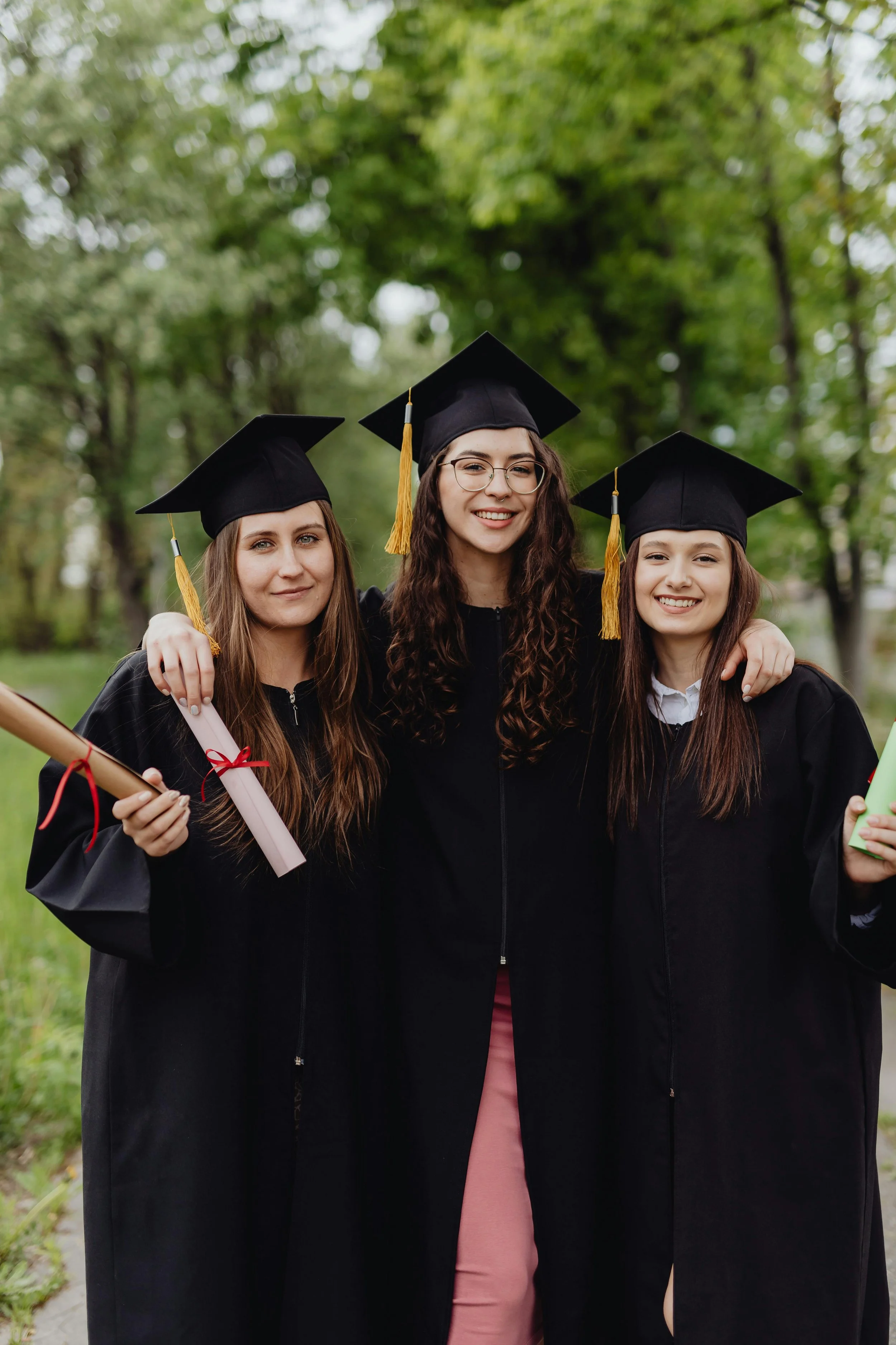 Successful alumni from The Alumni Connect at their graduation.