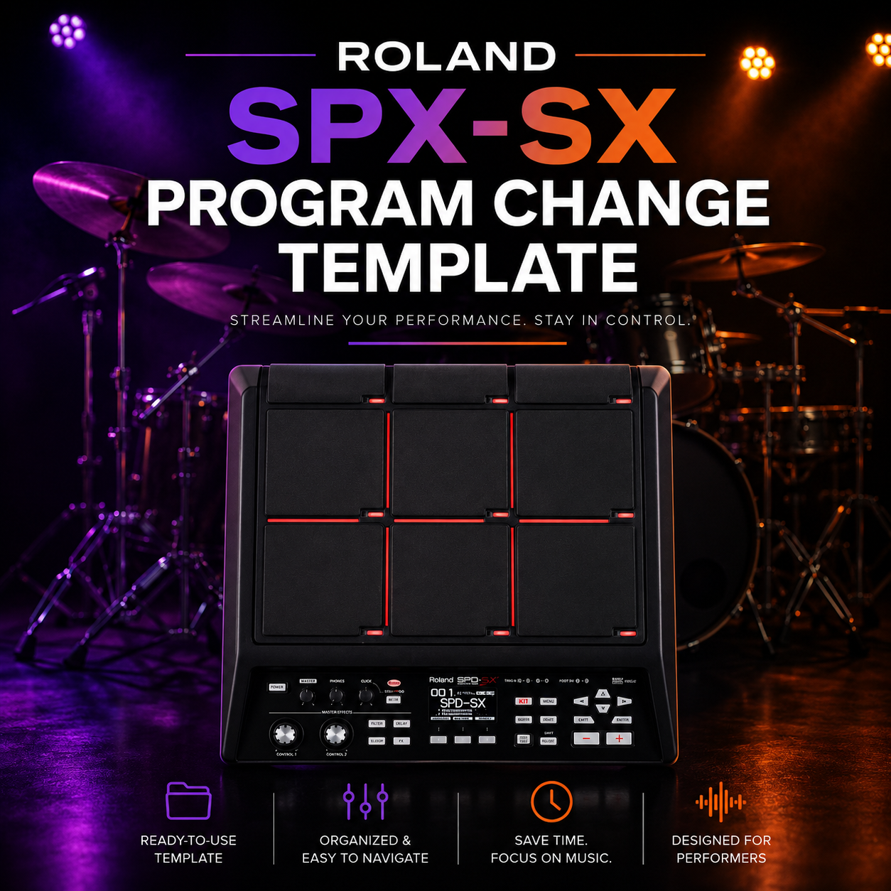 Roland SPX-SX Ableton Live Program Change Template