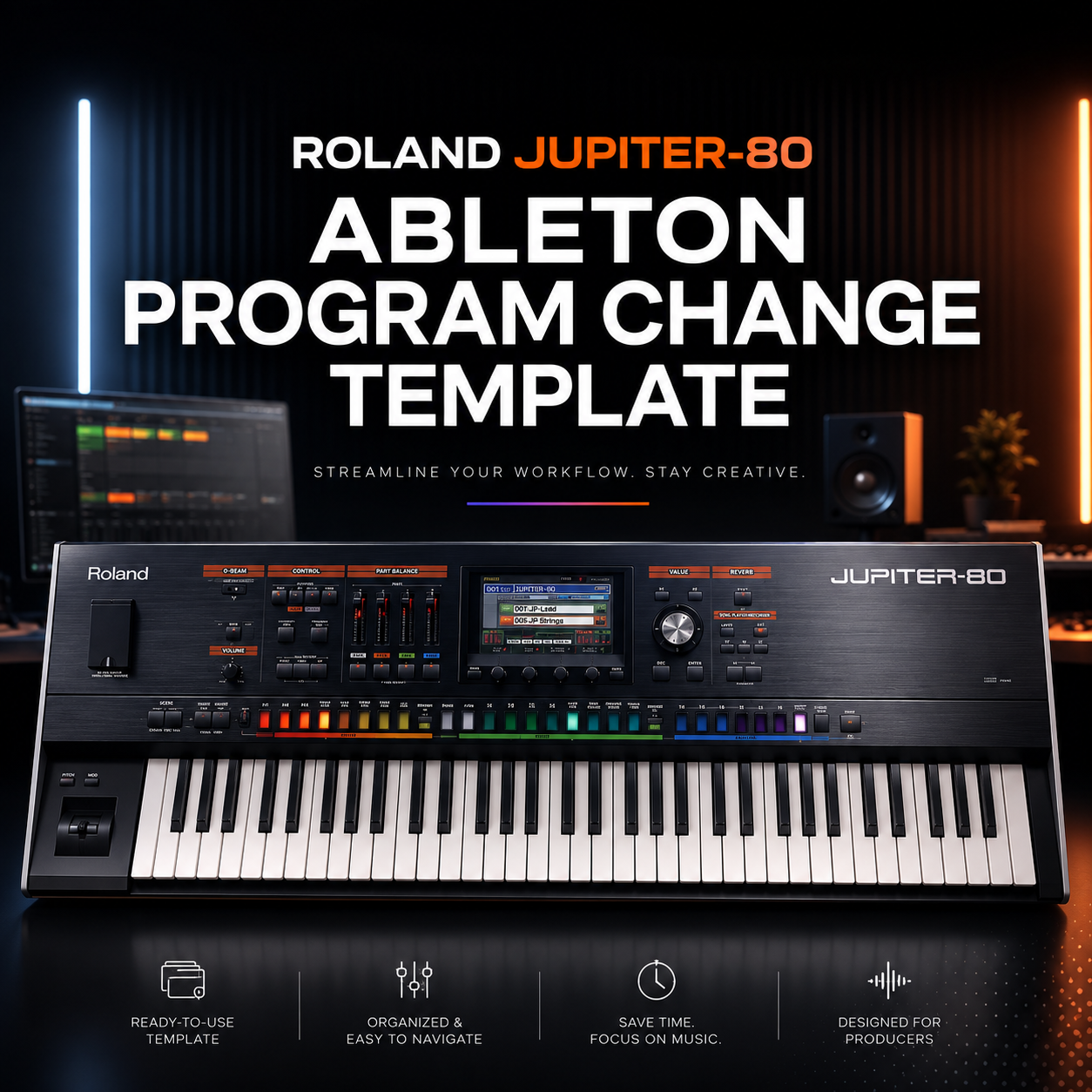 Roland Jupiter-80 Ableton Live Program Change Template