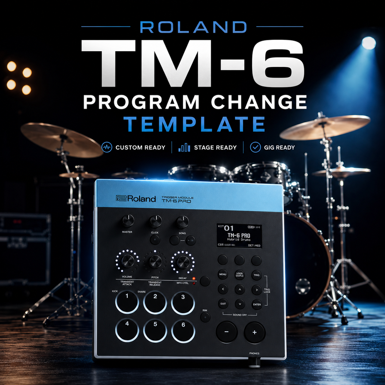 Roland TM-6 PRO Ableton Live Program Change Template
