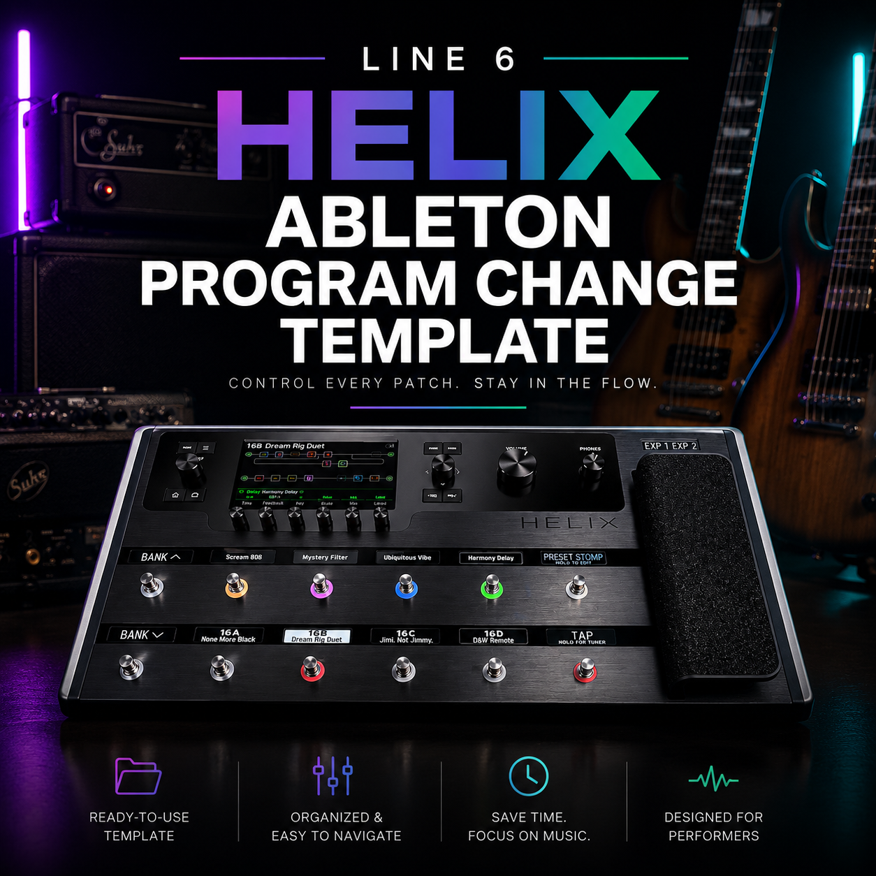Line 6 HELIX Floor Ableton Live Program Change Template