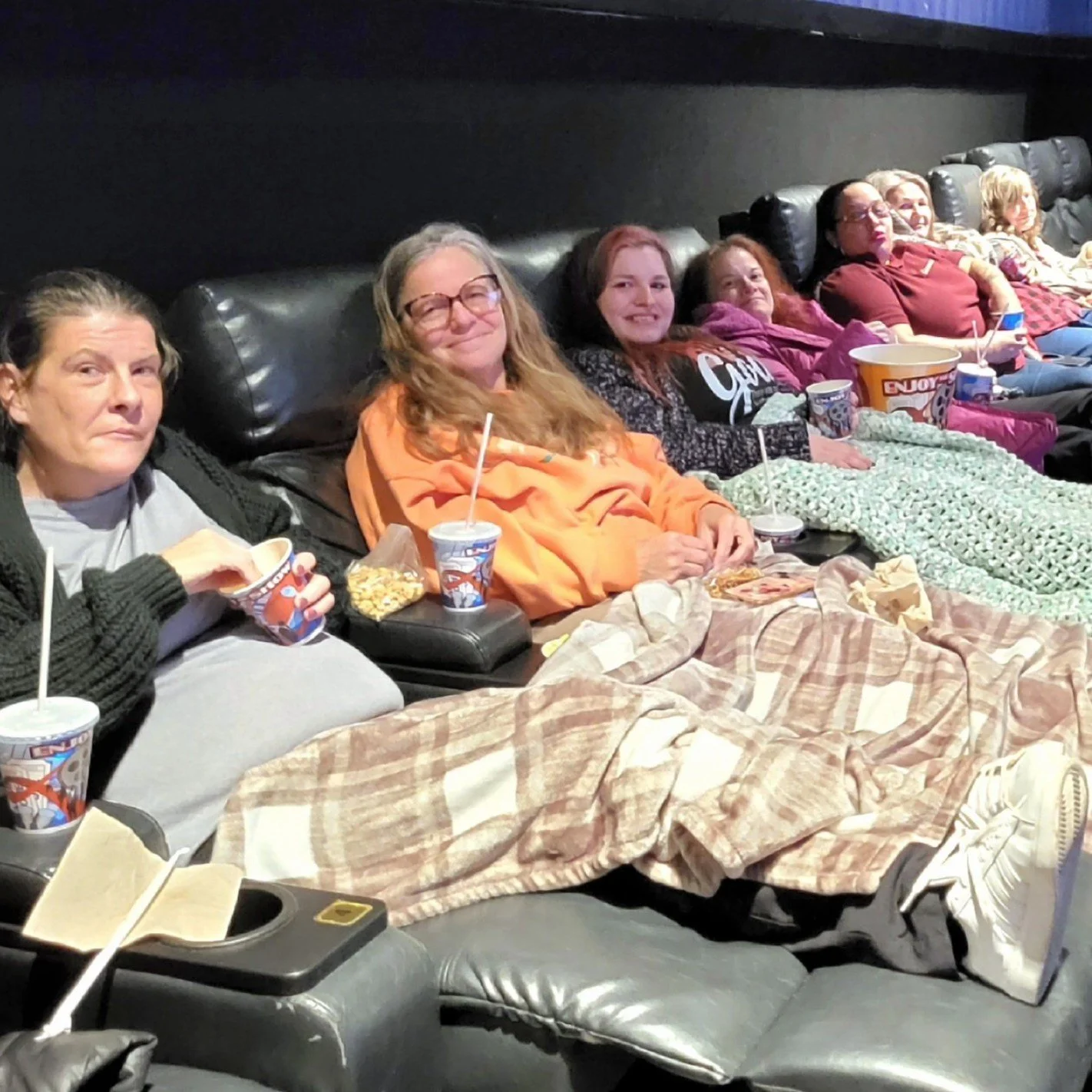 The ladies enjoyed a special night out &mdash; a movie showing of Sarah&rsquo;s Oil and a stop at the Prayer Garden.

We&rsquo;re so thankful for volunteers who help create meaningful experiences that encourage, uplift, and point hearts back to Jesus