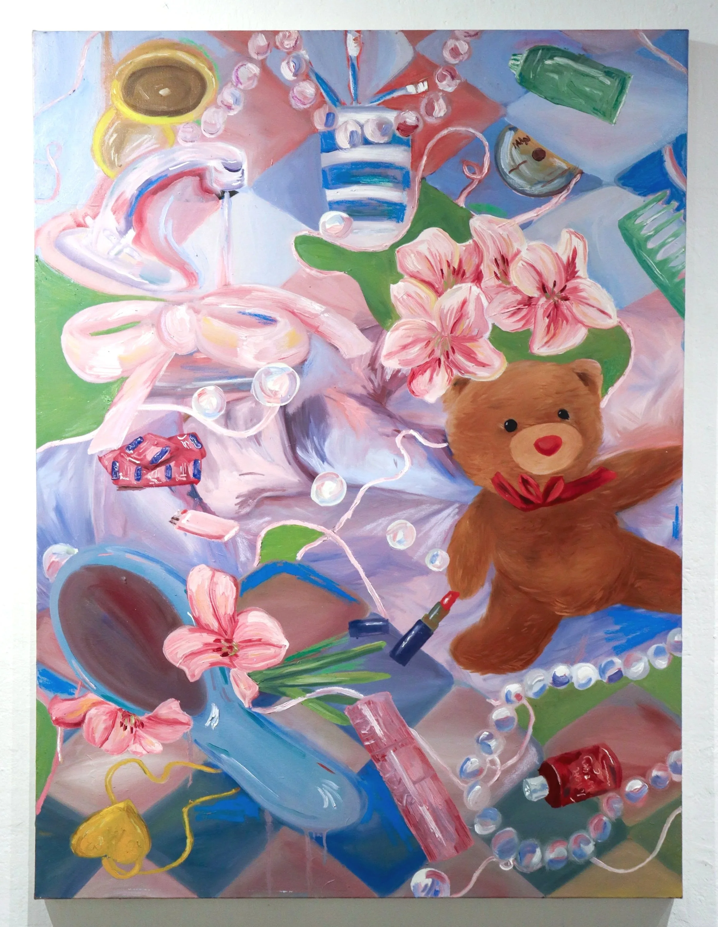 Coming of age, 2025 36" x 48" oil, pastel on canvas
