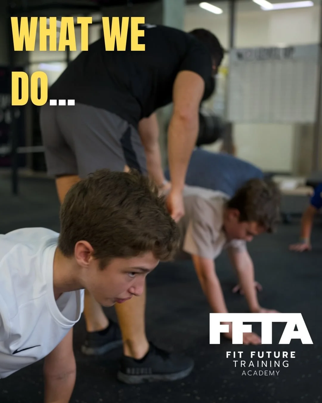 At Fit Future Training Academy, we don&rsquo;t just coach workouts &mdash; we develop young people.

We use age-appropriate strength training to improve sport performance, support academic focus, and empower children and teens to live healthier, more