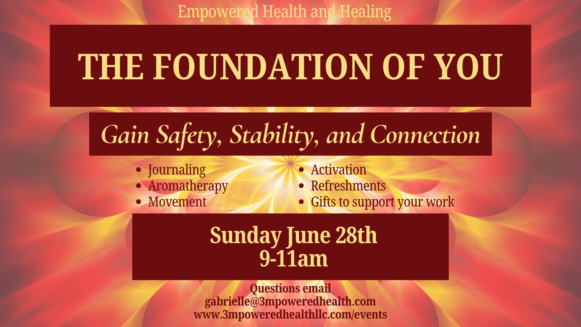 The FOUNDATION OF YOU