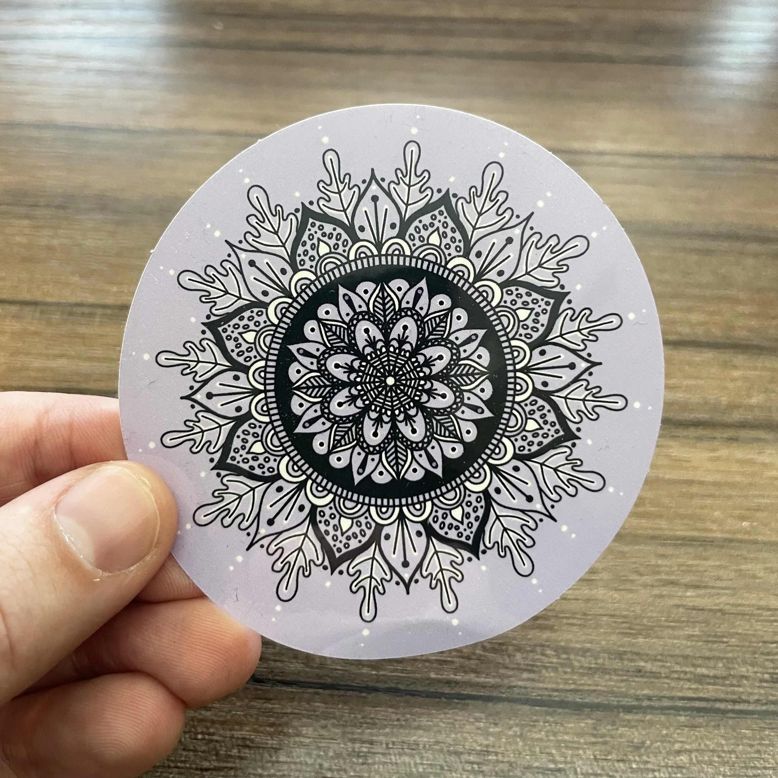 purple fig mandala sticker