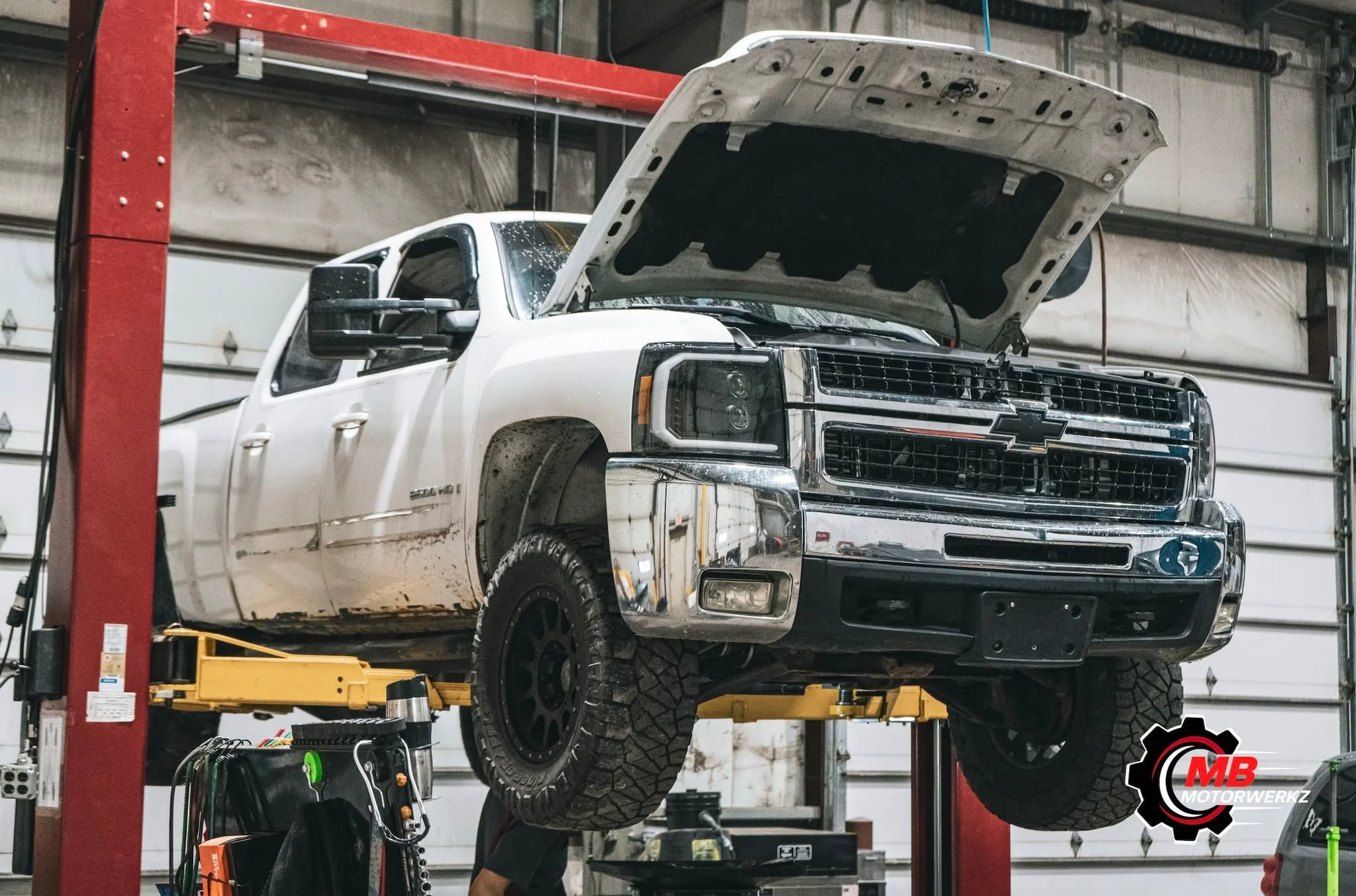2007 Chevy Silverado 2500HD 6.6L Duramax in for electrical issues. We diagnosed wiring problems and found a faulty transmission range sensor. After repairs and replacement, shifting and electrical operation were restored. Work completed by our tech J
