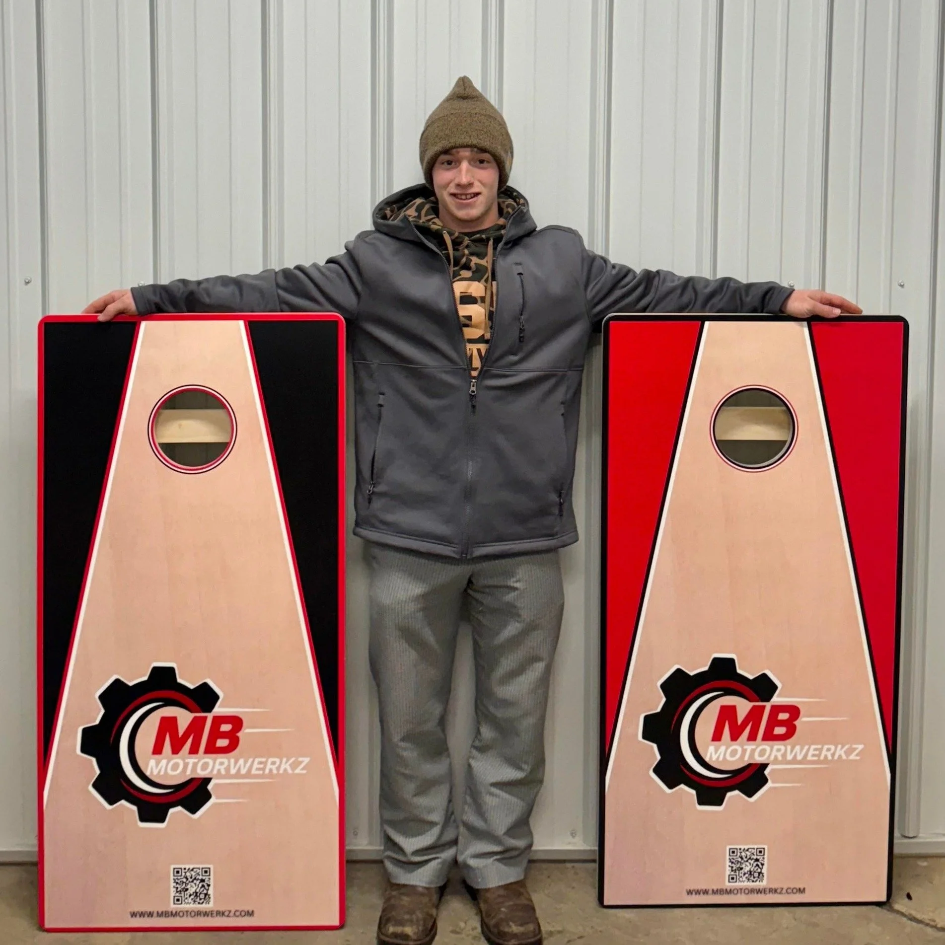 Thank you to everyone who entered our giveaway! With 153 participants, we&rsquo;re truly grateful for all the support. Congratulations to Mathew Bontrager, who was randomly selected as the winner of a brand new MB Motorwerkz cornhole board set. We&rs