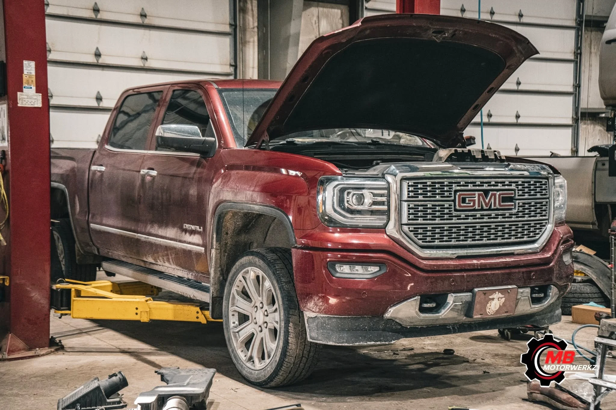 2018 GMC Sierra 1500 Denali came in for maintenance and a performance refresh. We completed an oil change, serviced the transmission and transfer case, and knocked out some engine maintenance. We also addressed an exhaust issue, installed a cold air 