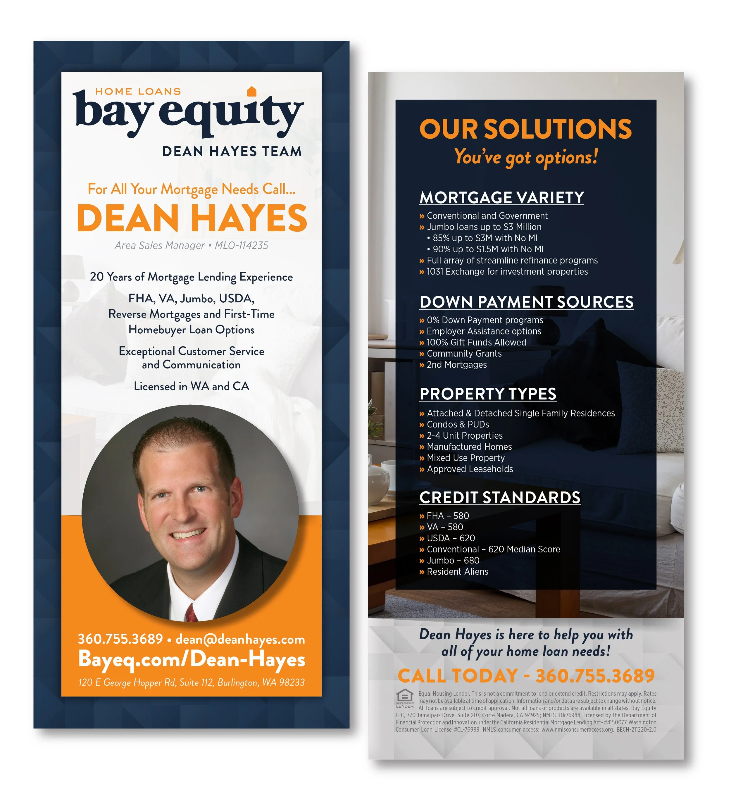 Double-Sided Rack Card