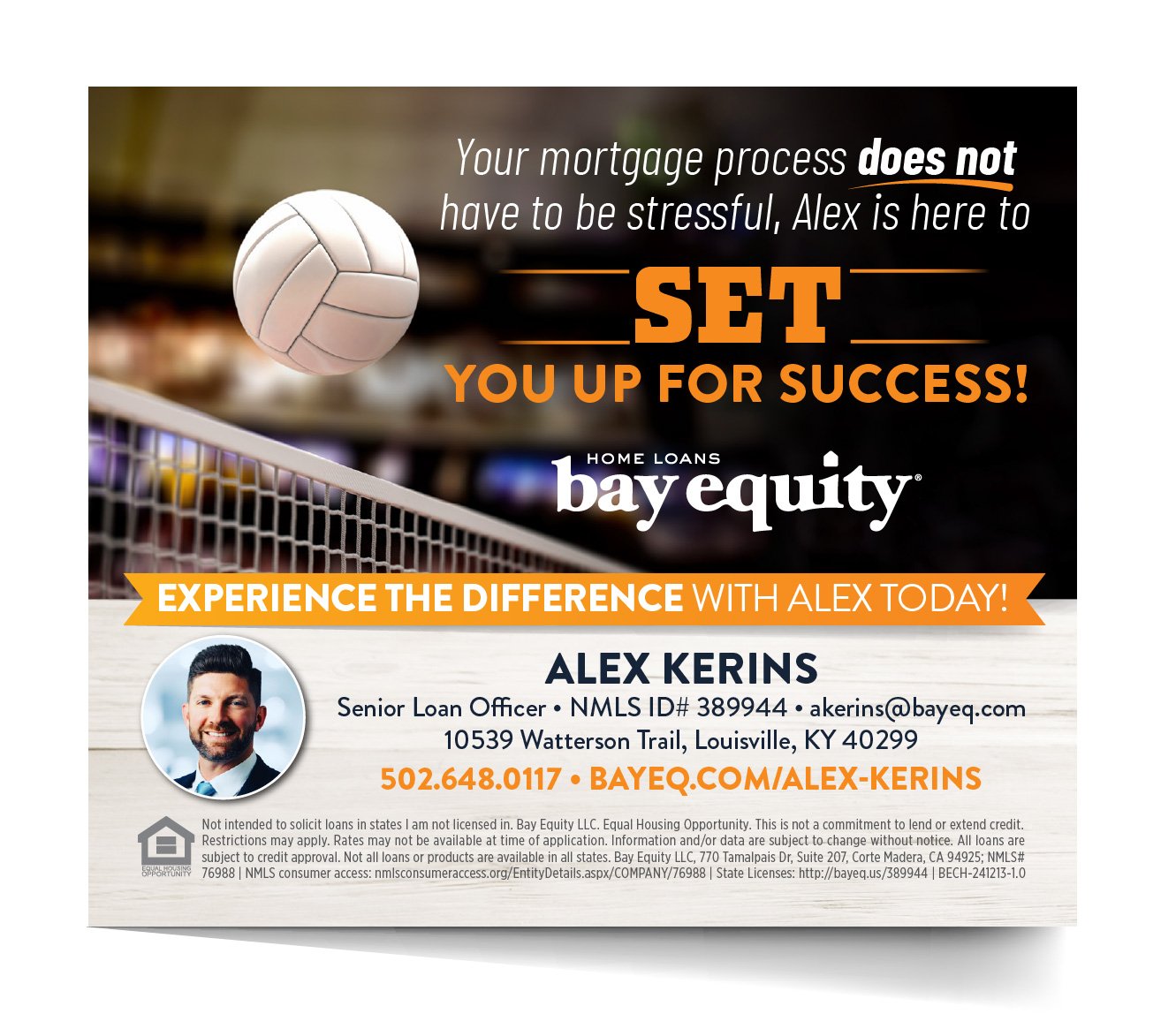 Print Ad for Volleyball Program Ad