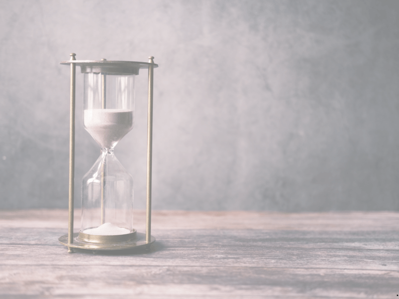 hour glass time for professional organizing session