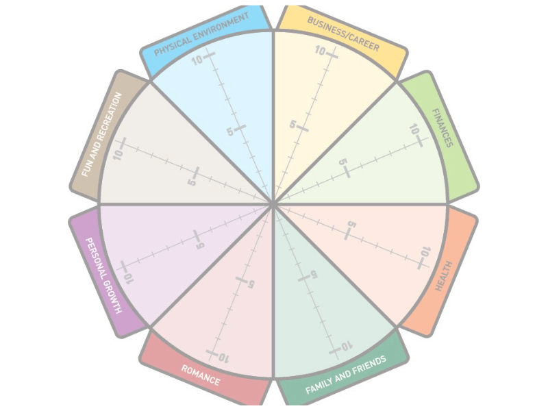 life wheel for professional organizer