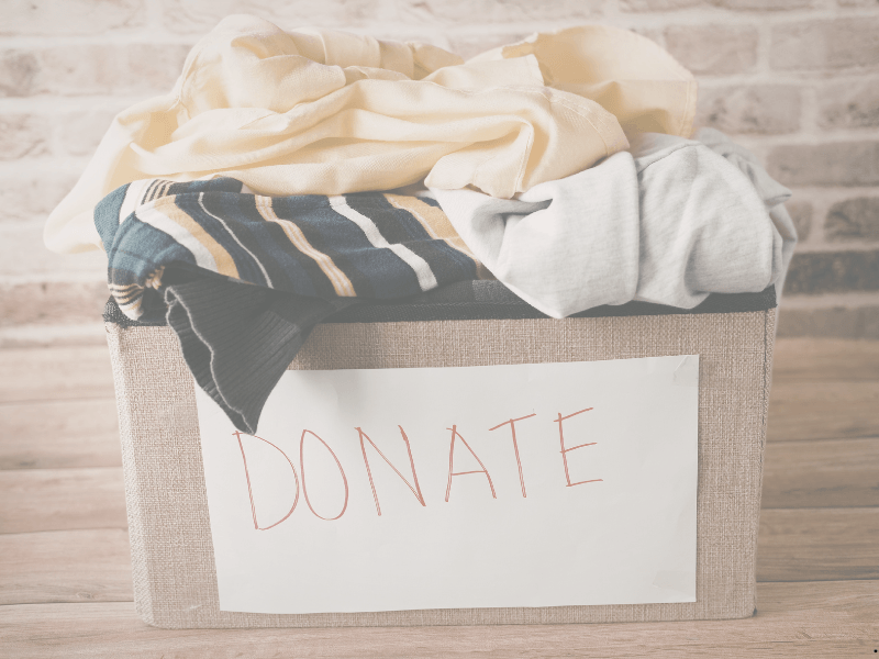 clothing donation box