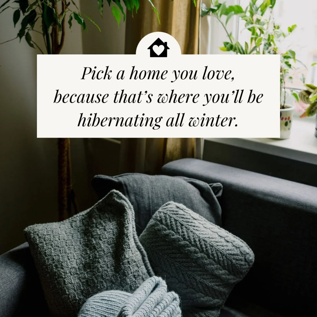 ❄️ When the chill sets in, your home should be your comforting haven. Whether it&rsquo;s warming up by the fire or snuggling under a blanket, your space should give you all the warm feels. 

If it doesn&rsquo;t, let&rsquo;s find the home that does!