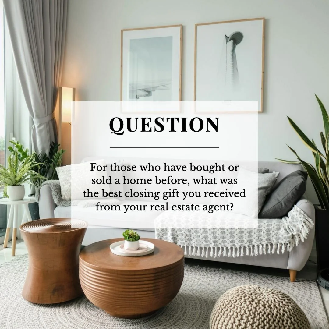 Closing day is unforgettable, but sometimes the closing gift is just as memorable. 🎁🏡

What&rsquo;s the best closing gift you&rsquo;ve ever received from your agent? Was it something practical, sentimental, over-the-top, or totally unexpected? Sh