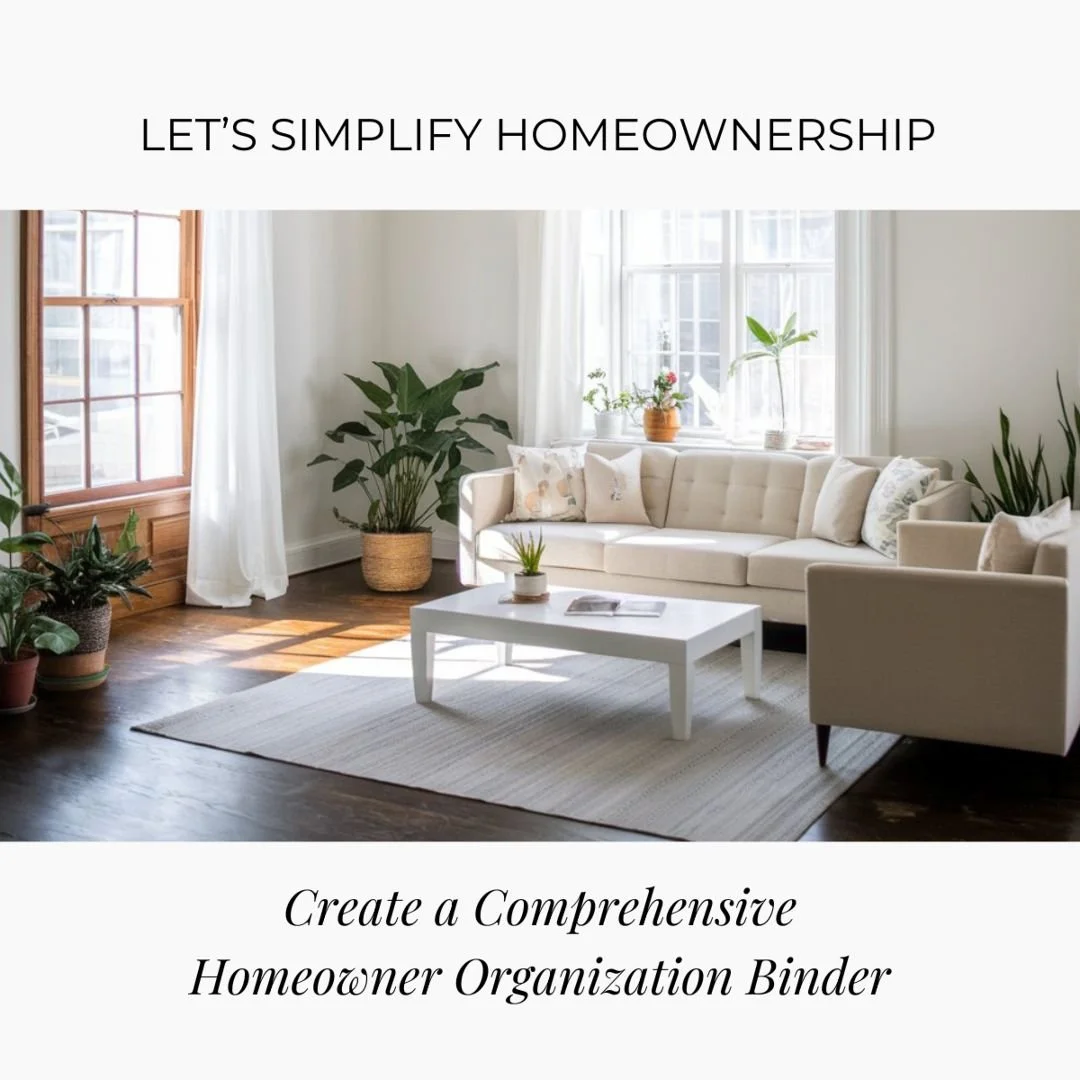 Homeownership comes with important documentation, and keeping it organized protects both time and investment. Create a dedicated homeowner binder to store:

📄 Appliance manuals
🛠️ Maintenance &amp; repair records
🧾 Home warranties
🎨 Paint ch