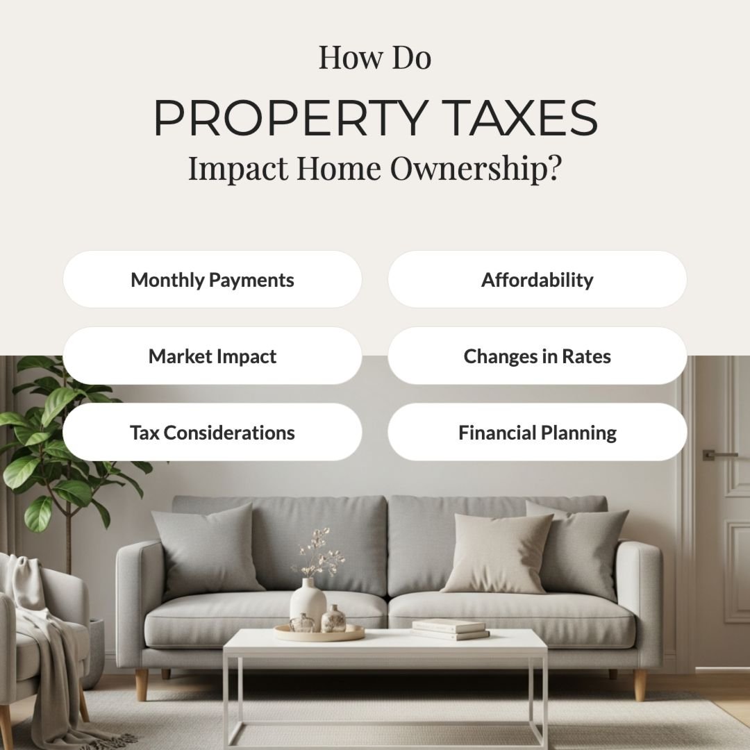 Property taxes can play an important role in the overall cost of owning a home, but how they apply can vary by location. Here are key factors to understand:

💰 Monthly Payments: Property taxes are often included in monthly housing payments, depend