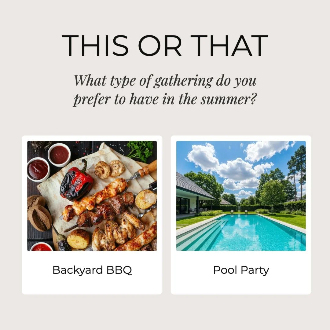 Be honest&hellip; are you more BBQ and burgers or pool and floaties?

Both are a good time, it just depends if you&rsquo;re here for the food or the cannonballs.

#thisorthat #summerfun #backyardbbq #poolparty #summervibes #outdoorentertaining #gri