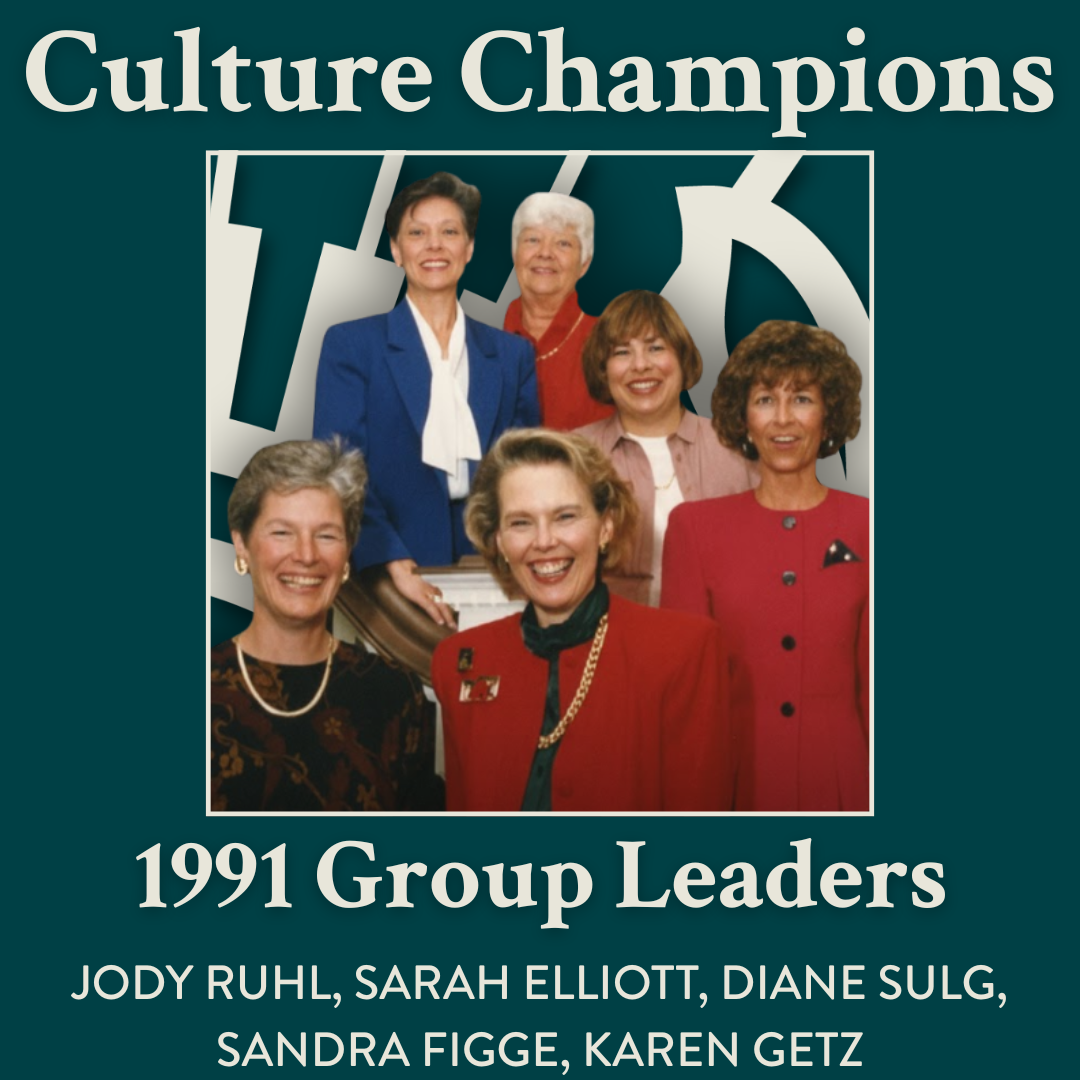 group picture of the women who led Festival of Trees in 1991
