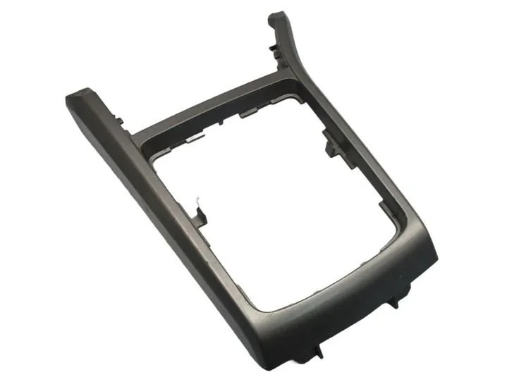 A black plastic frame, possibly a bezel or housing component for an electronic device.