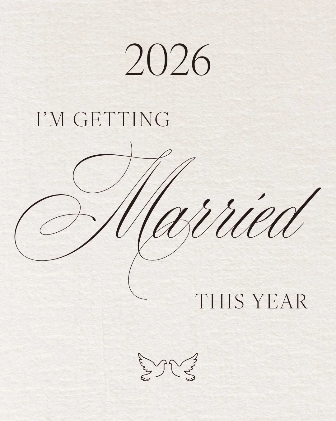 Tag a 2026 / 2027 bride who can now FINALLY say this! 💍

2025/26/27 brides&hellip; swipe for the one that applies and share 🤍 

#bridetobe
