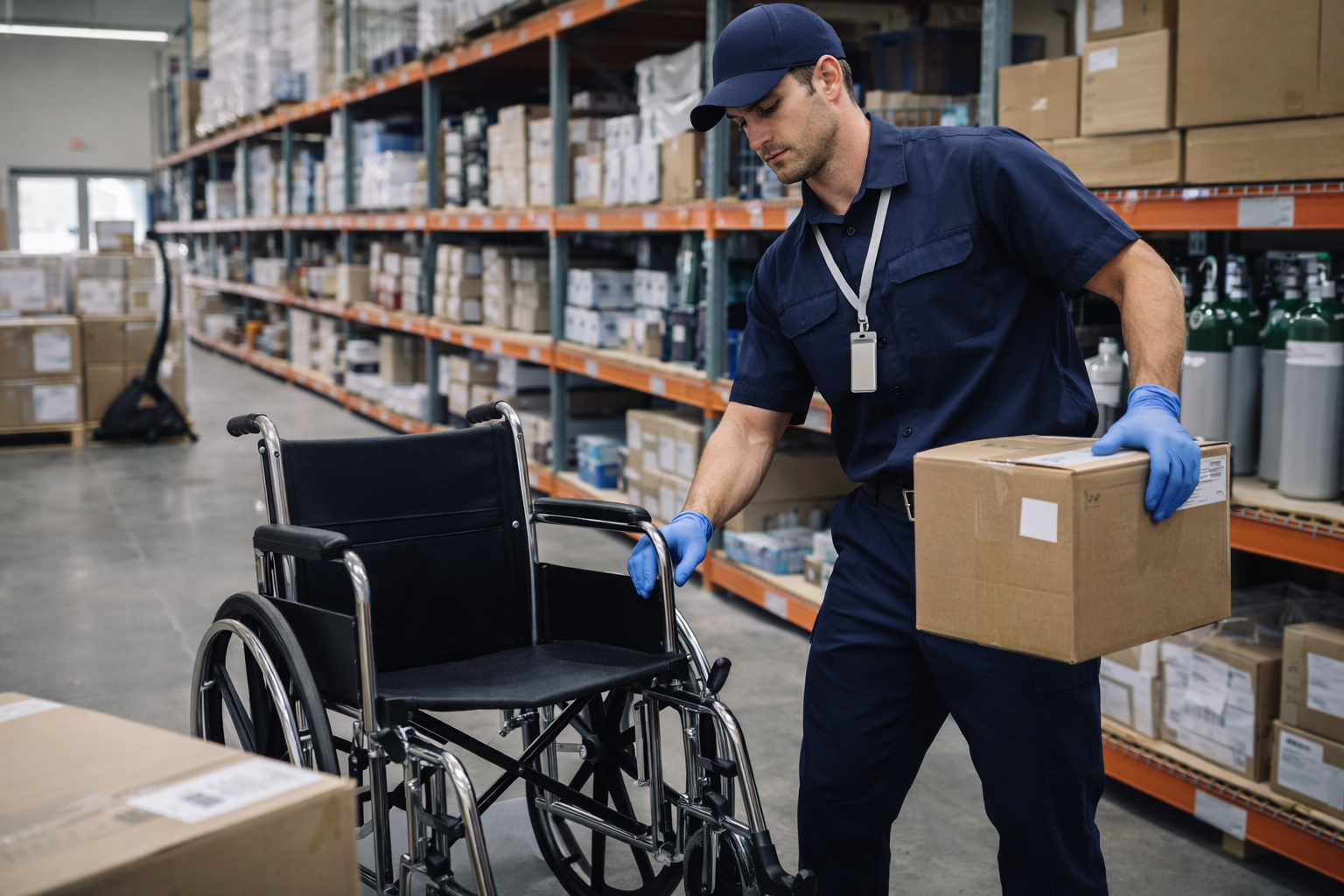 Deliveries are performed with care, professionalism, and respect for patients and healthcare environments.