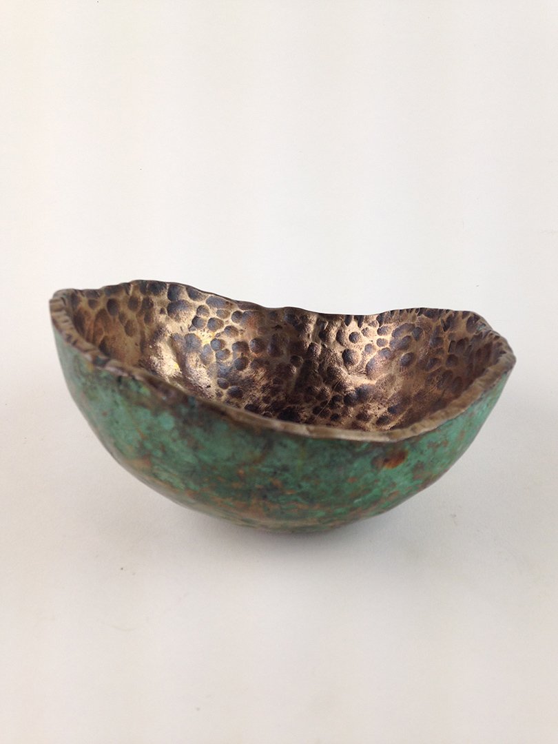 Cast bronze bowl, lost wax process
