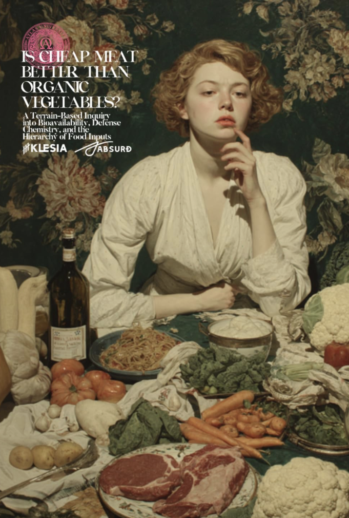 Is Cheap Meat Better Than Organic Vegetables?: A Terrain-Based Inquiry into Bioavailability, Defense Chemistry, and the Hierarchy of Food Inputs
