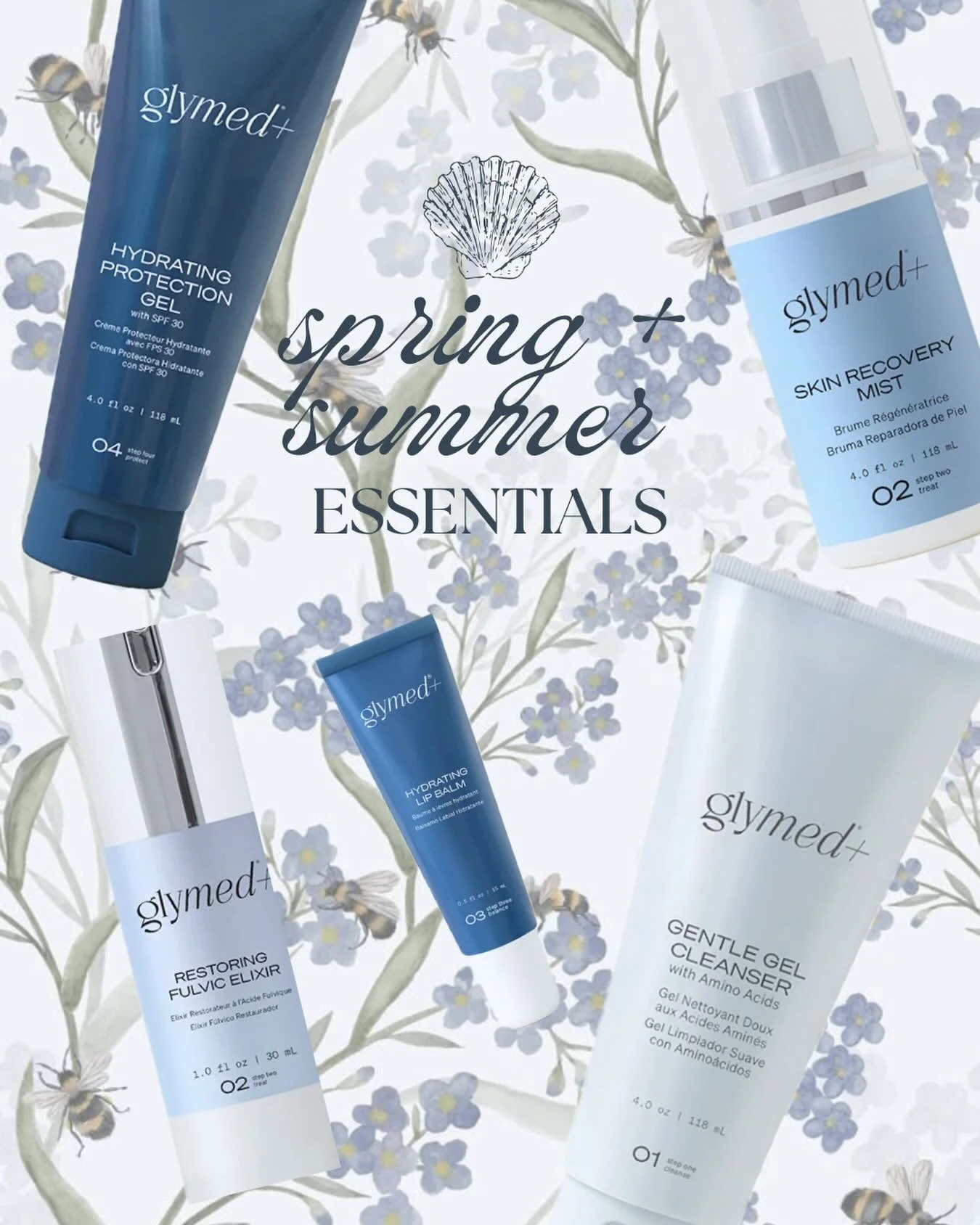 as we shift into the spring + summer season, your skin benefits from a routine that feels light, nourishing, + protective 🤍

think gentle cleansing, balanced hydration, barrier support, + daily sun protection 🌷

some of my favs: 
🤍 gentle gel clea