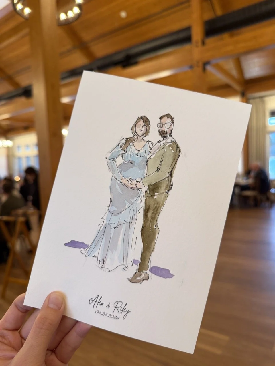 Wedding Live Guest Portraits New Hampshire Owl's Nest11.jpeg