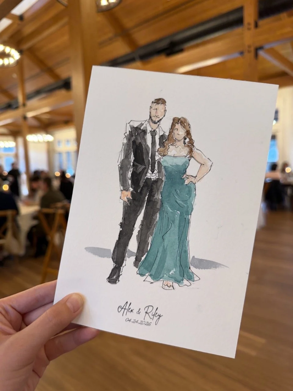 Wedding Live Guest Portraits New Hampshire Owl's Nest10.jpeg
