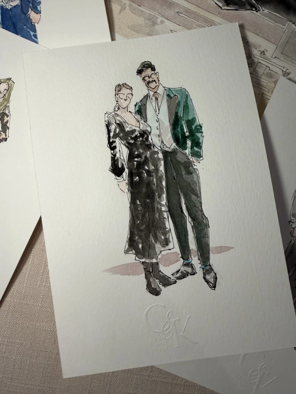 Northshore Live Wedding Guest Portrait Artist16.jpeg