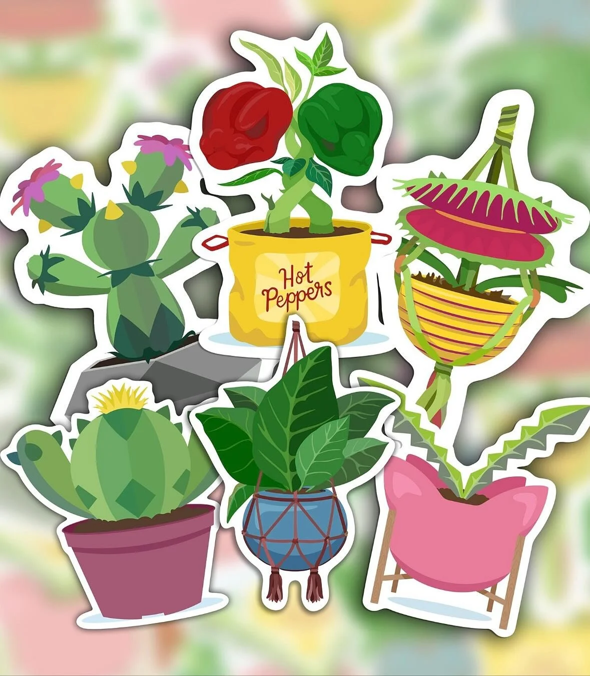 2 sets of stickers are finally available for purchase! High quality weather-proof vinyl stickers, perfect for slapping any old place. I usually just sell these at markets, so I have a very limited supply. Get them while I got em! Link in story and bi