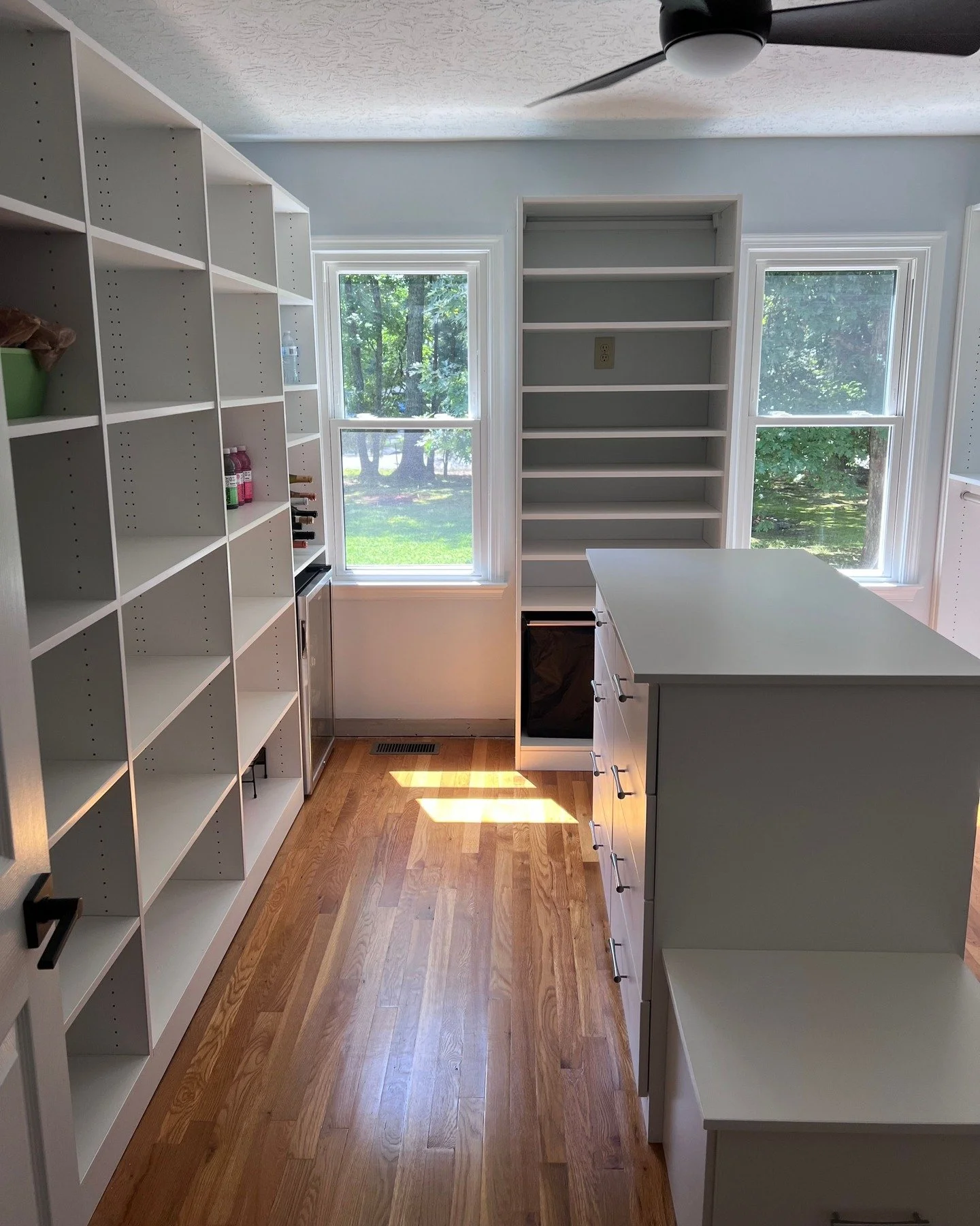 Storage that works for YOU! Check out this room full of custom storage space. Perfect for crafts, kids, and lego collectors.
#Storage #ResidentialUpgrades #CraftRoom