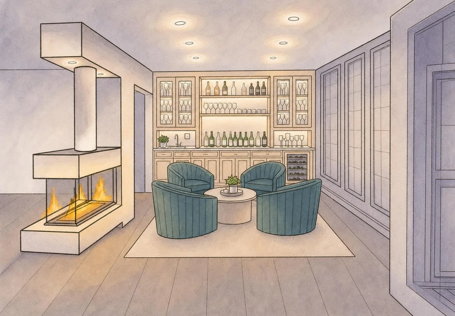 Sketching up a new bar design for our client! 😍🍸🍷

#NewBar #ResidentialProject #Renovation