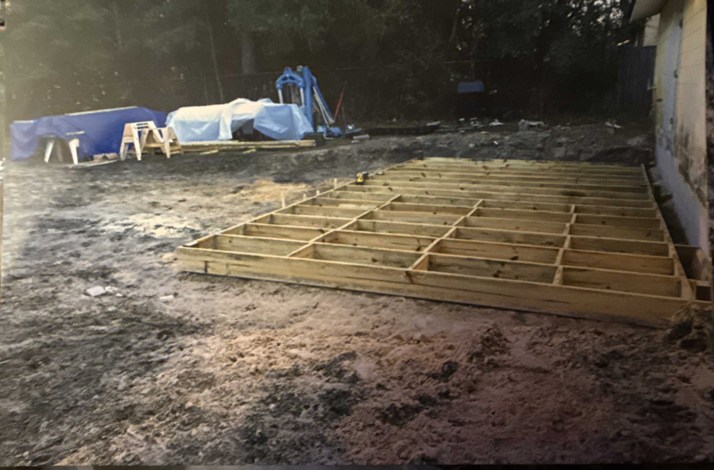 Building an addition to a house in Dunnellon
