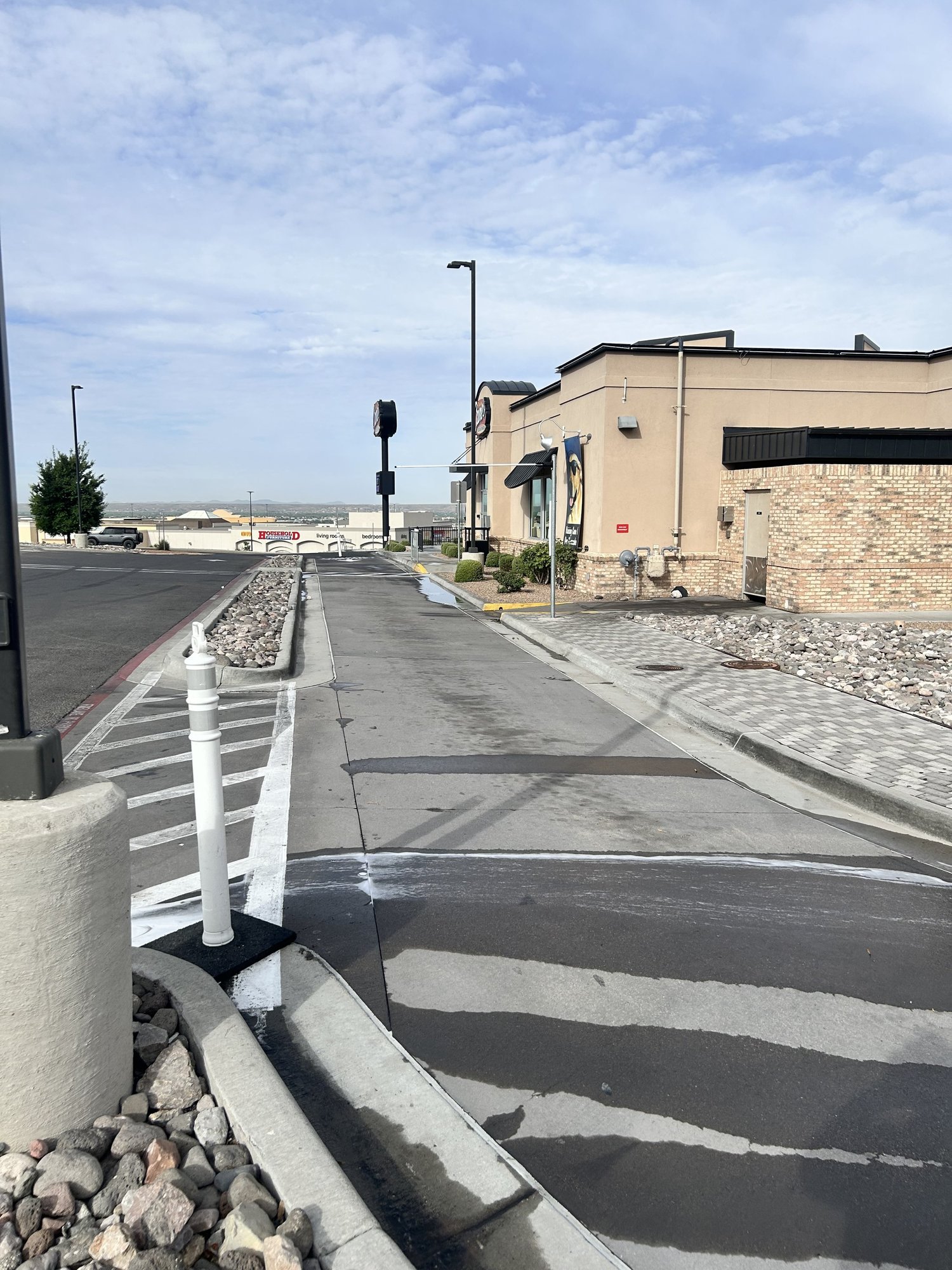 After commercial concrete cleaning