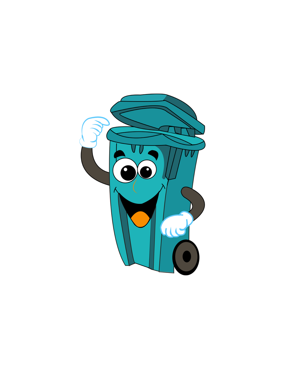 Monthly trash bin cleaning plan