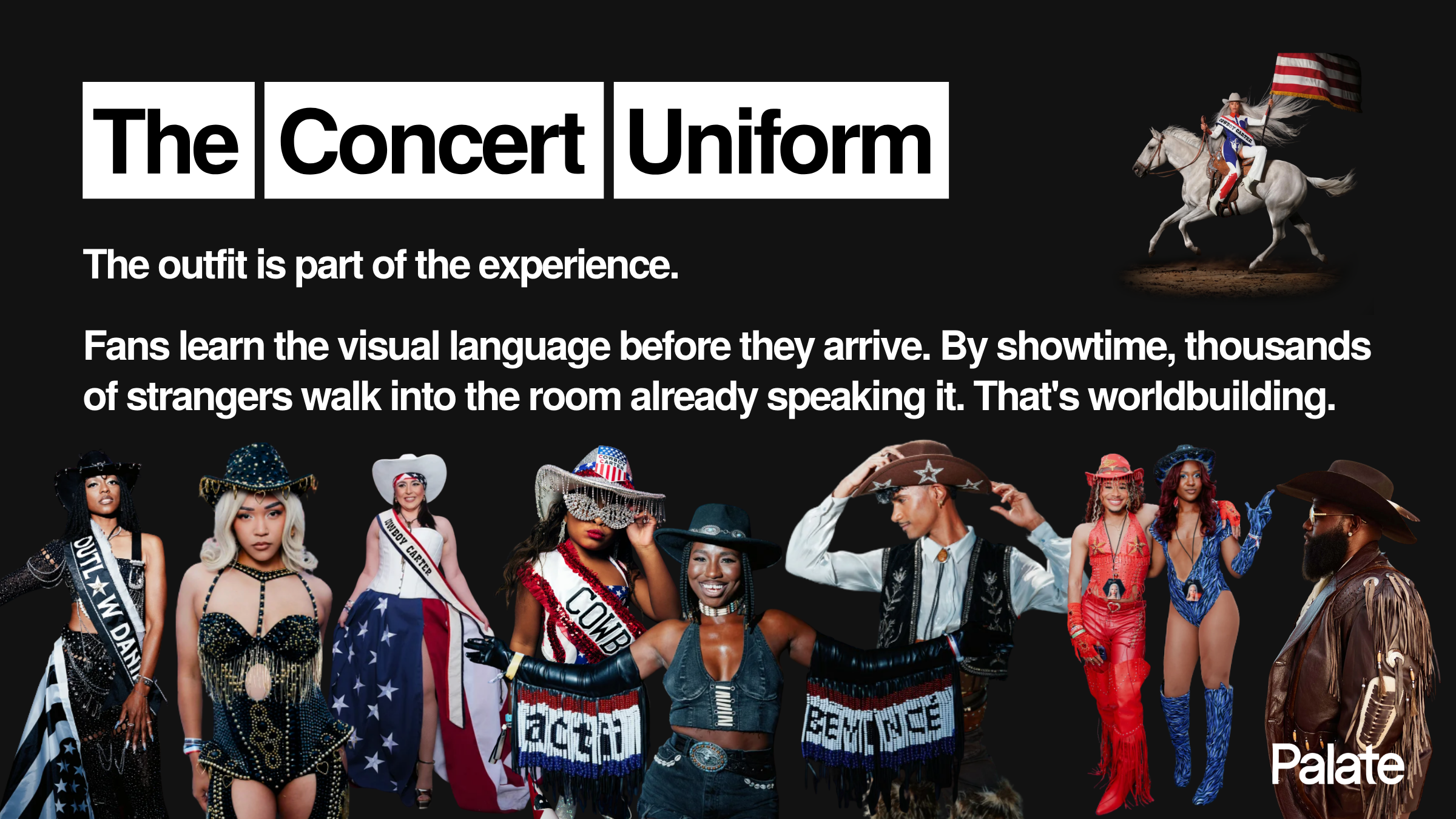 Concert fashion and fan outfits as part of an artist’s live experience