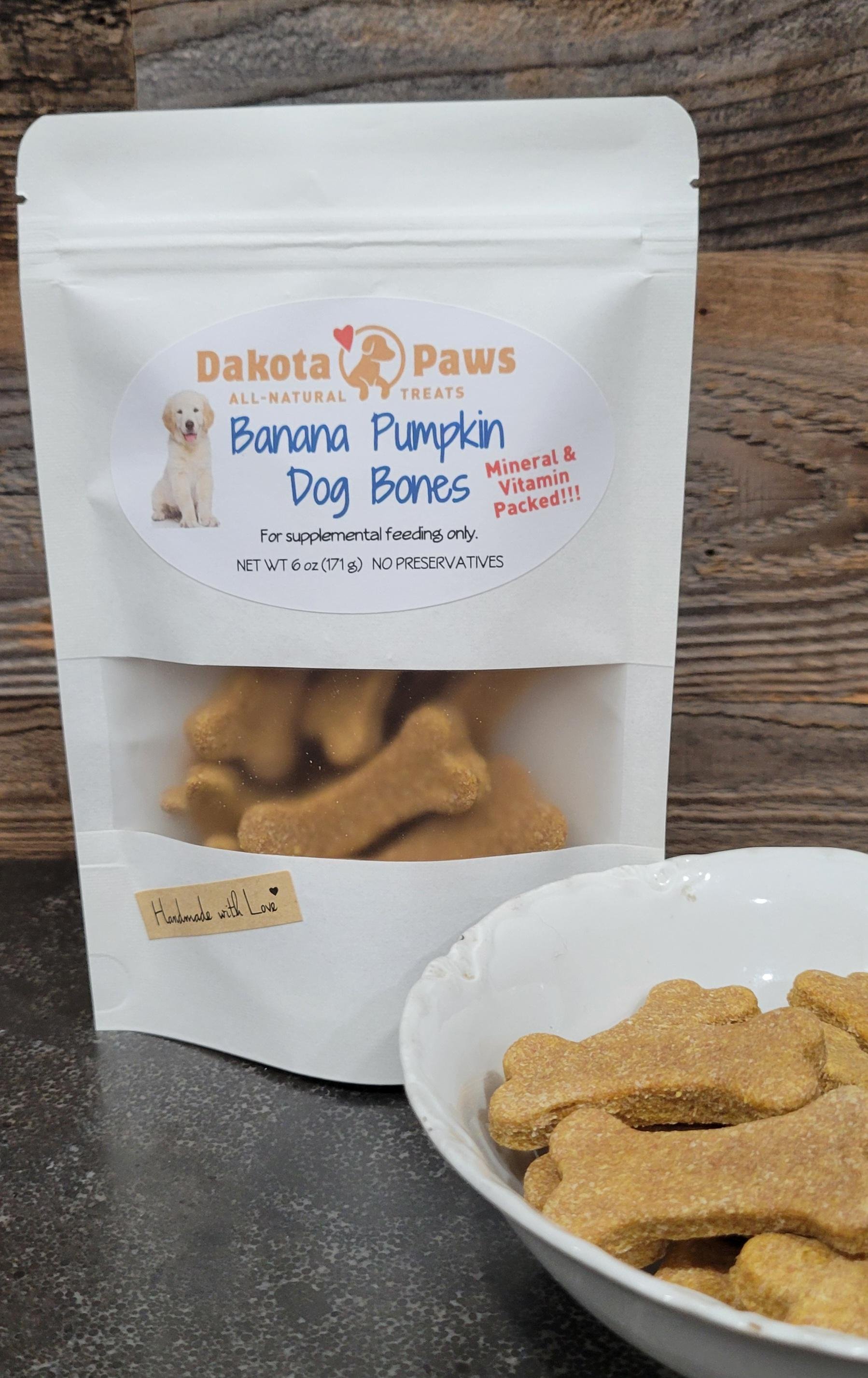 Banana Pumpkin Dog Bones