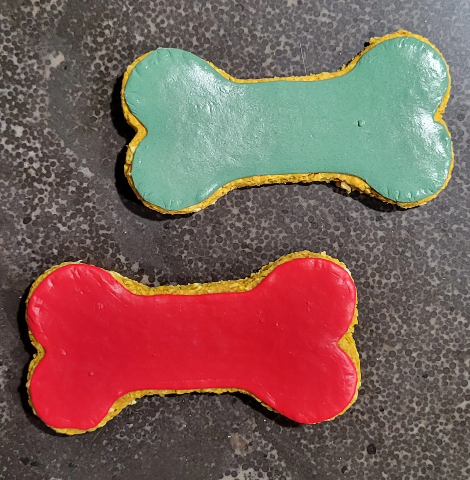Holiday Dog Bone Cookies - Set of 2