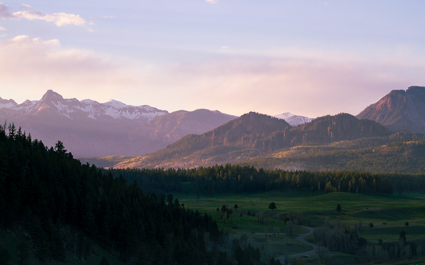 Purple Colorado Mountains