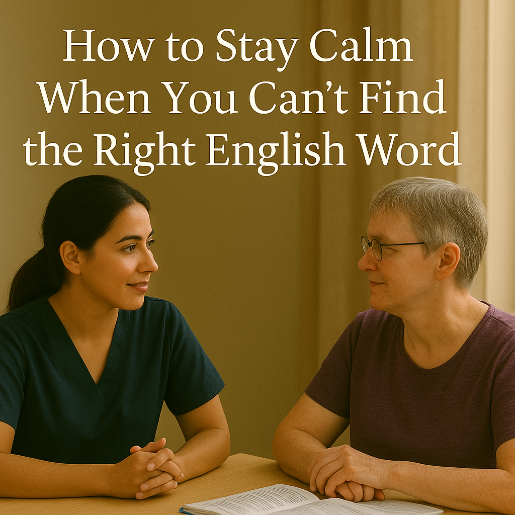 How to Stay Calm When You Can’t Find the Right English Word